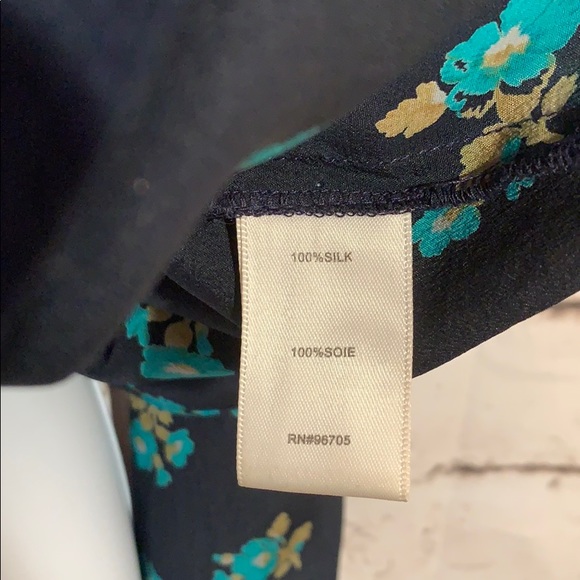 Rebecca Taylor Silk Cold Shoulder Top, Size S - Picture 5 of 6